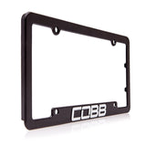 Cobb Black License Plate Frame - Universal
