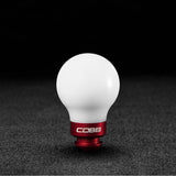 Cobb Subaru 5-Speed Knob (White w/ Race Red) - Subaru WRX 2002-2014 (+Multiple Fitments)