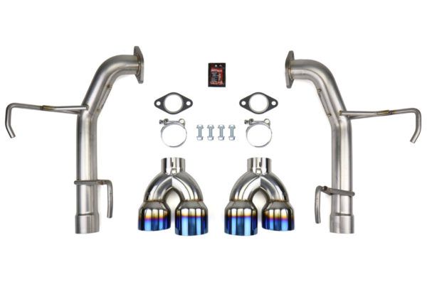 FactionFab Axle Back Exhaust w/ Burnt Tips - Subaru WRX (Sedan) 2011-2014 / STi (Sedan) 2011-2014