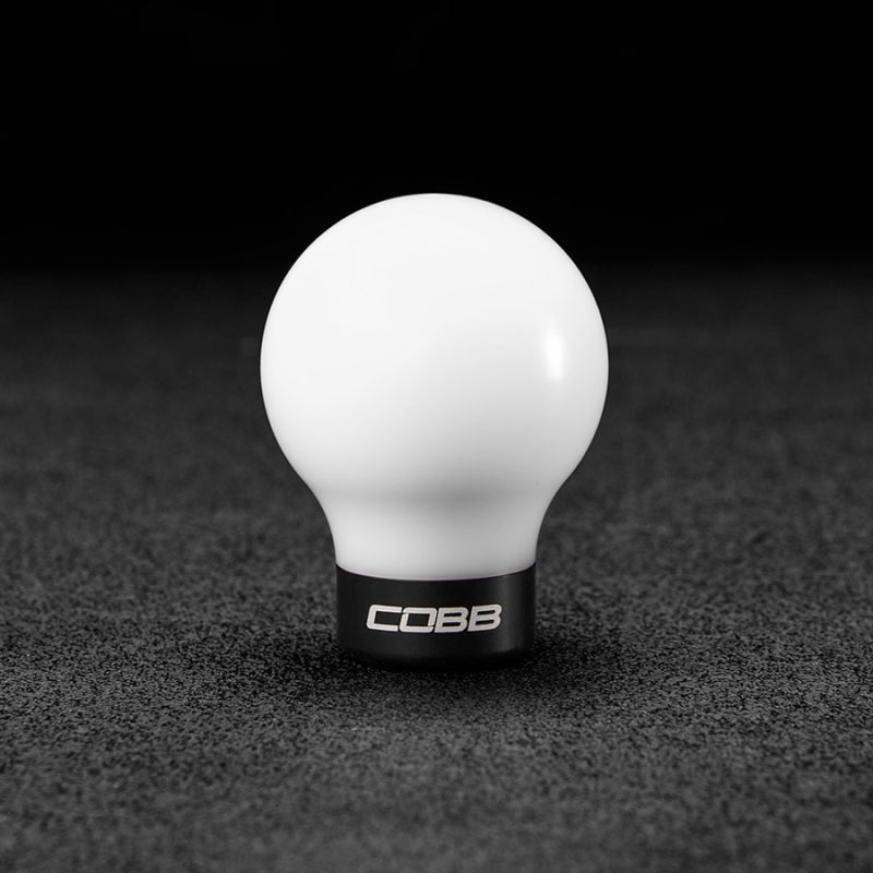 Cobb Subaru 6-Speed Shift Knob (White / Stealth Black) - Subaru STi 2004-2021 / WRX 2015+ / LGT 2006-2012
