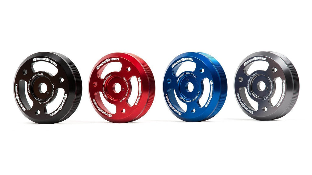 Grimmspeed Gunmetal Lightweight Crank Pulley - Subaru WRX 2015-2020 / BRZ 2013-2020 / FR-S 2013-2016