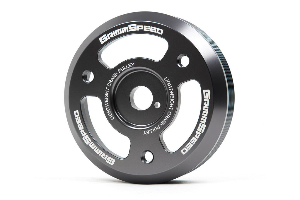 Grimmspeed Gunmetal Lightweight Crank Pulley - Subaru WRX 2015-2020 / BRZ 2013-2020 / FR-S 2013-2016