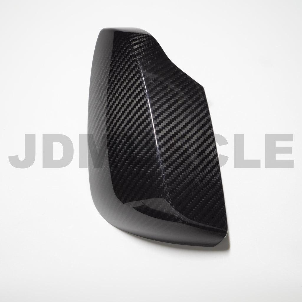JDMuscle Tanso Carbon Fiber Side Mirror Covers (w/ Turn Signal) - Subaru WRX / STi 2015-2021