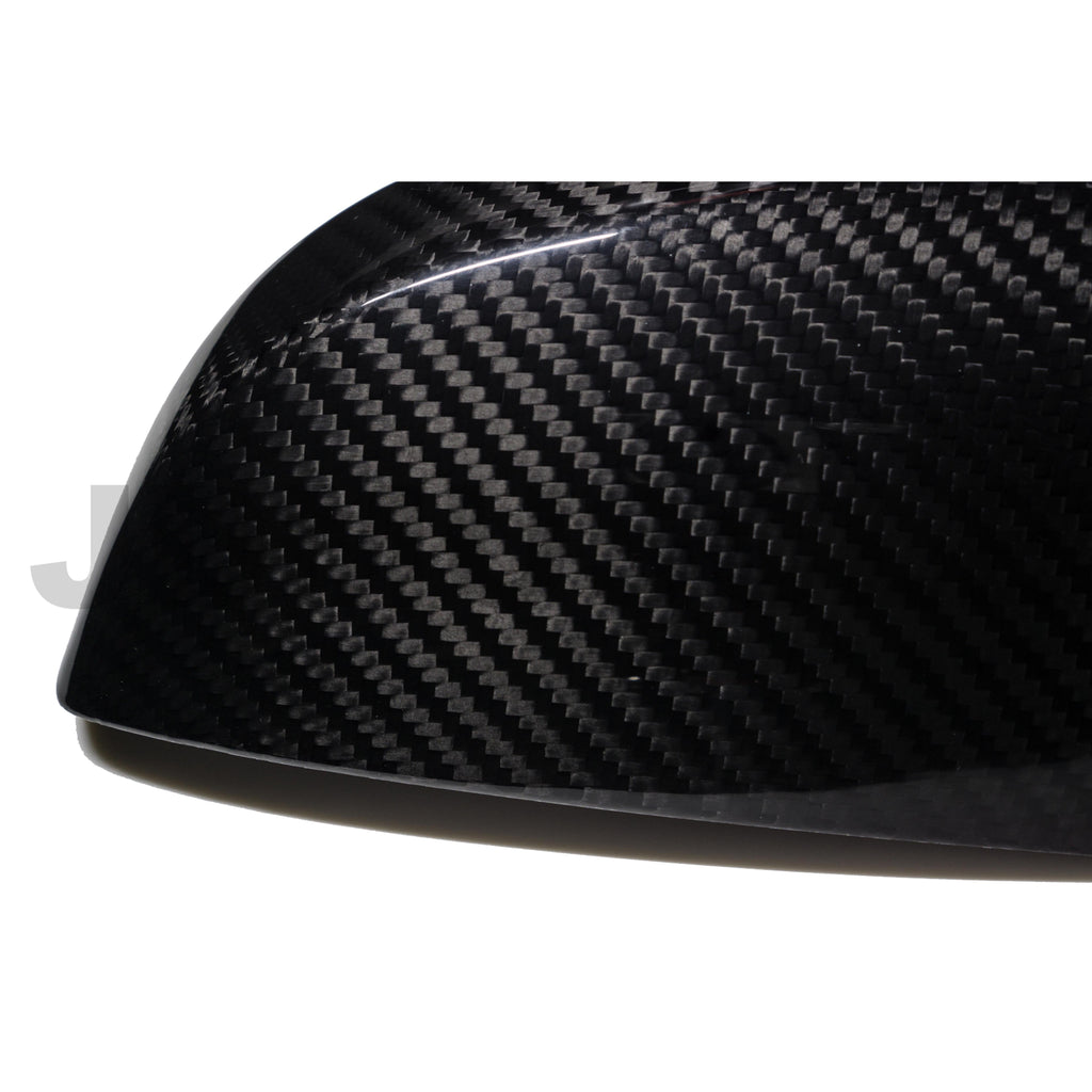 JDMuscle Tanso Carbon Fiber Side Mirror Covers (w/ Turn Signal) - Subaru WRX / STi 2015-2021
