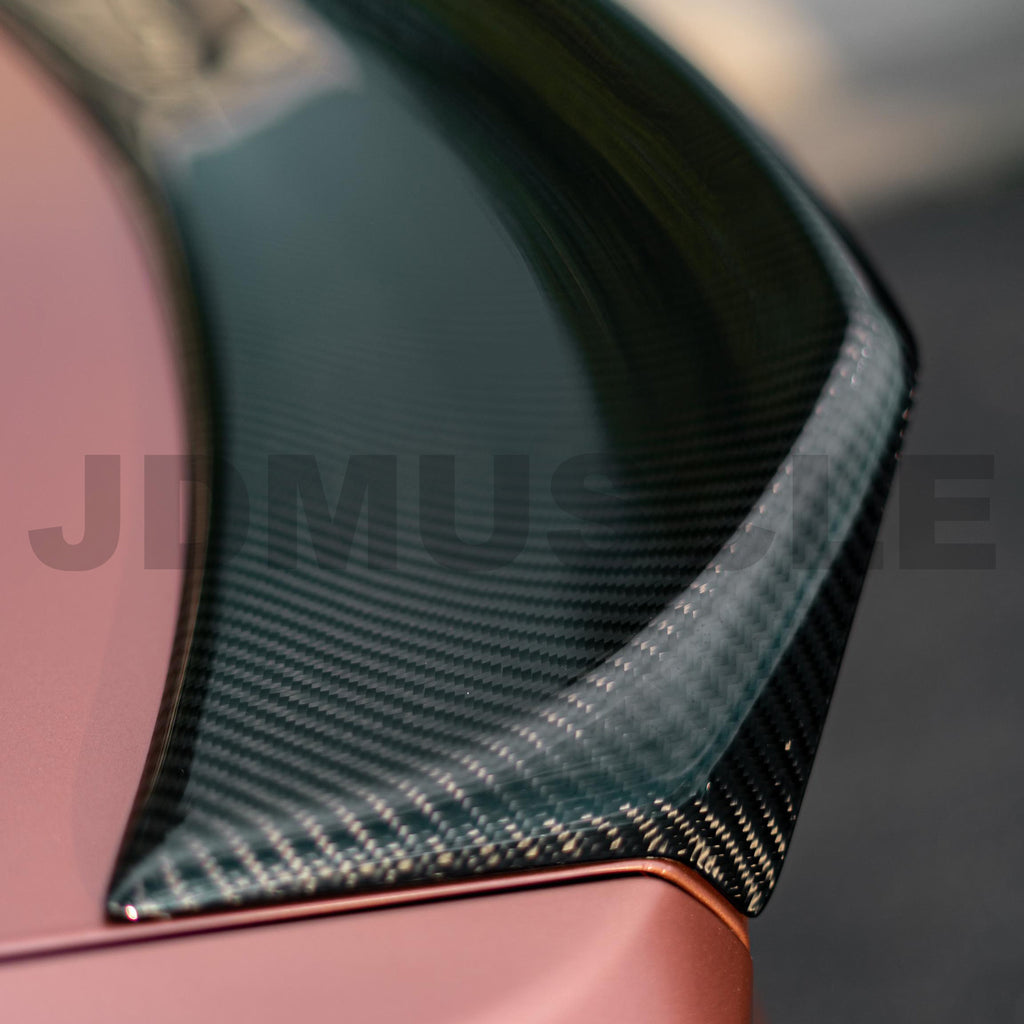 JDMuscle Tanso Carbon Fiber Trunk Duck Bill V4- Subaru WRX / STI 2015-2021