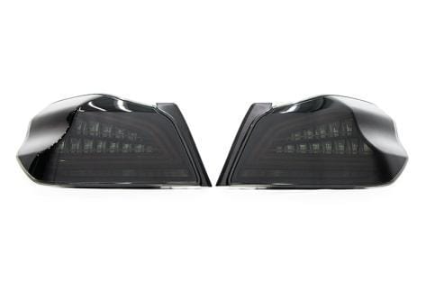 OLM Spec CR Sequential Tail Lights Smoked Lens w/ Black Base - Subaru WRX / STI 2015-2021