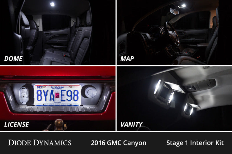 Diode Dynamics Stage 2 Interior LED Conversion Kit - GMC Canyon 2015-2022