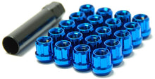 Load image into Gallery viewer, Wheel Mate Muteki Open End Lug Nuts - Blue 12x1.50