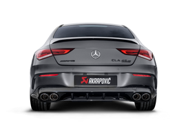 Akrapovic Titanium Evo Line Exhaust w/Carbon Tips & SS Link Pipes - Mercedes-Benz CLA 45S AMG (C118/X118) 2020-2024
