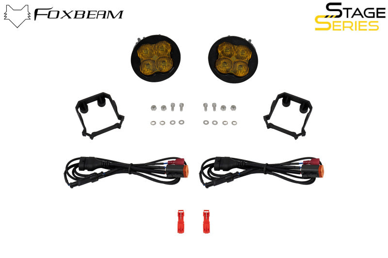 Diode Dynamics SS3 Yellow SAE Sport LED Fog Light Kit - Subaru Forester 2009-2013