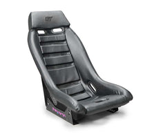 Load image into Gallery viewer, NRG GT Retro Bucket Seat - Black PVC Leather Black Stitching Black Fiberglass Back