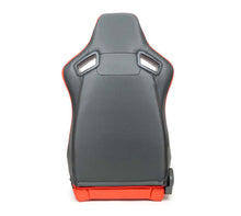 Load image into Gallery viewer, NRG Omega Reclinable Racing Seat (Pair) Red with Black Carbon Vinyl Back