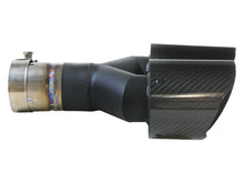 Load image into Gallery viewer, aFe Takeda 2-1/2&quot; 304 Stainless Steel Carbon Fiber Left Exhaust Tip - Universal