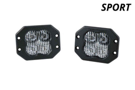 Diode Dynamics SS3 SAE/DOT White Sport Combo Flush Mount ABL LED Pod (Pair) - Universal