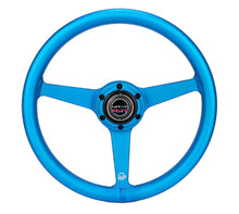 Load image into Gallery viewer, NRG Aluminum Steering Wheel 330mm - Heritage Solid Spoke - Ergonomic Grip - Anadized Blue