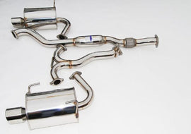 Invidia Q300 Dual Stainless Steel Tip Catback Exhaust - Subaru WRX Sedan 2008-2009