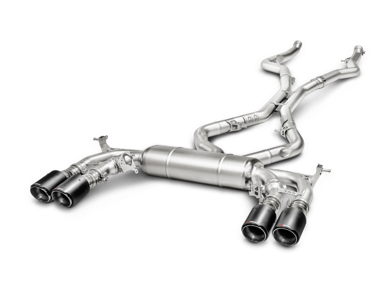 Akrapovic Titanium Evolution Line Cat Back Exhaust w/ Carbon Tips - BMW X5M (F85) 2015-2018 / X6M (F86) 2015-2019