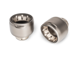 Akrapovic Titanium Slip-On Line Exhaust w/ Titanium Tips - Porsche Cayman GT4 / Spyder (718) 2020-2023