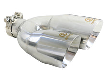 Load image into Gallery viewer, aFe Takeda 2-1/2&quot; 304 Stainless Steel Polished Left Exhaust Tip - Universal