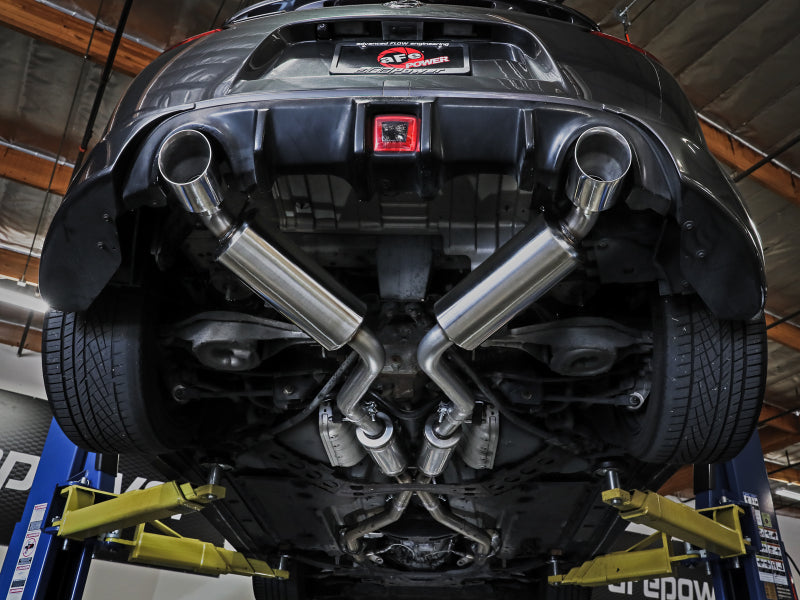 aFe Takeda 2-1/2 IN 304 Stainless Steel Cat-Back Exhaust System w/ Polished Tips - Nissan 370Z 3.7L 2009-2020