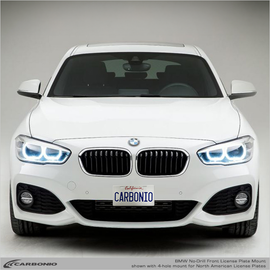 Carbonio No-Drill Front License Plate Mount - BMW 1-Series 2004-2024