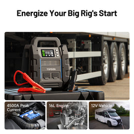 TOPDON V4500Plus 2-in-1 4500 Peak Amp Jump Starter & Battery / System Tester