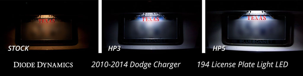 Diode Dynamics HP5 Pure White License Plate LED (Single) - Dodge Charger 2010-2014