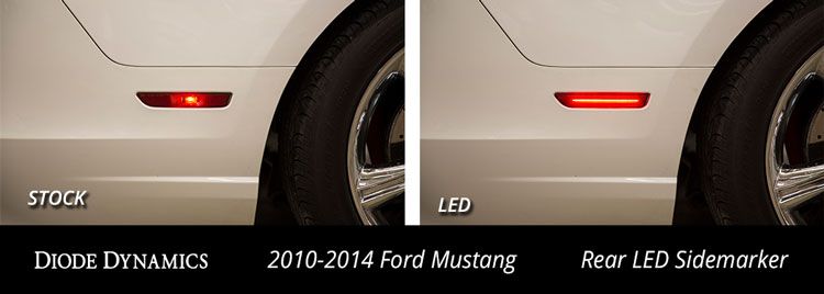 Diode Dynamics Clear LED Sidemarkers (set) - Ford Mustang 2010-2014