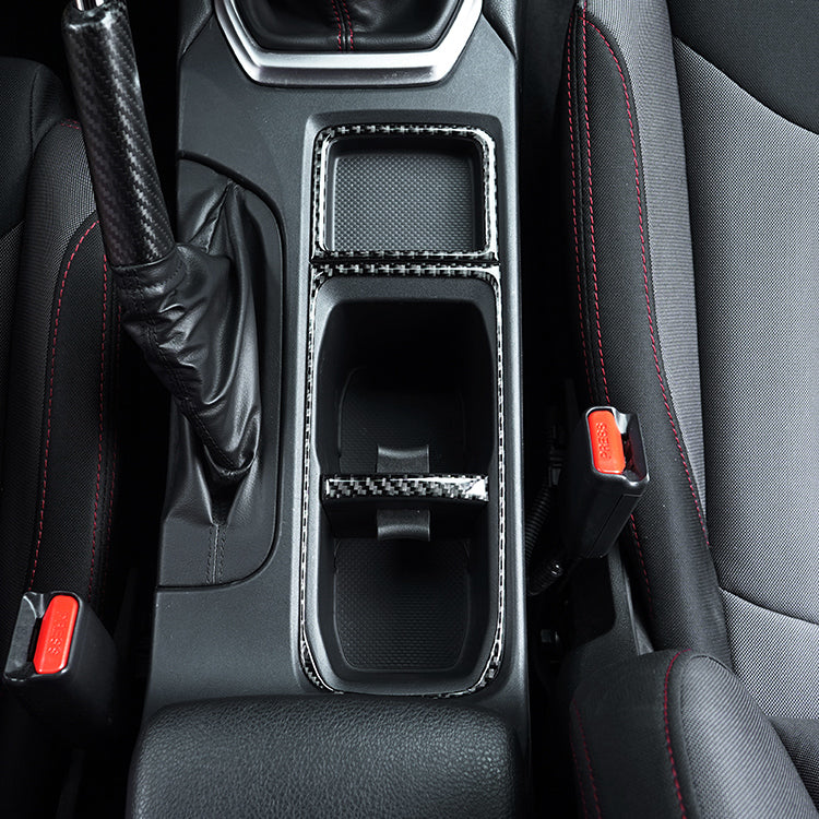 JDMuscle P&S Series Carbon Fiber Cupholder Inner Trim - Subaru WRX 2022-2025