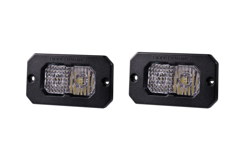 Diode Dynamics C2 1.0 SAE White Combo Sport RBL Flush Mount LED Pod (Pair) - Universal Fitment
