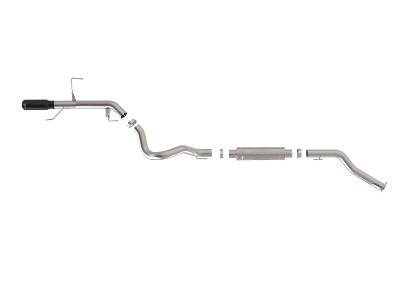 aFe Vulcan Series 3" Stainless Steel Exhaust System w/ Black Tip - Toyota Land Cruiser 3.3L TD (J300) 2022-2026