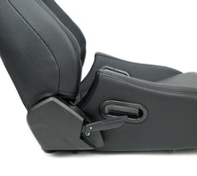 Load image into Gallery viewer, NRG Omega Reclinable Racing Seat (Pair) Black with Black Carbon Vinyl Back