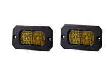 Load image into Gallery viewer, Diode Dynamics C2 1.0 SAE Yellow Combo Sport Flush Mount LED Pod (Pair) - Universal Fitment