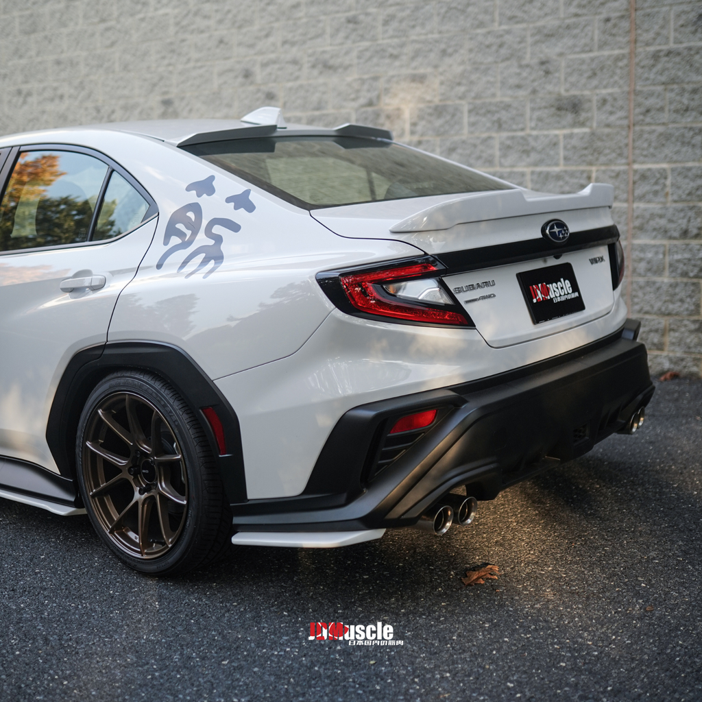 JDMuscle OE+ Style Rear Spats [ABS / Paint Matched / Gloss Black] - Subaru WRX 2022-2025