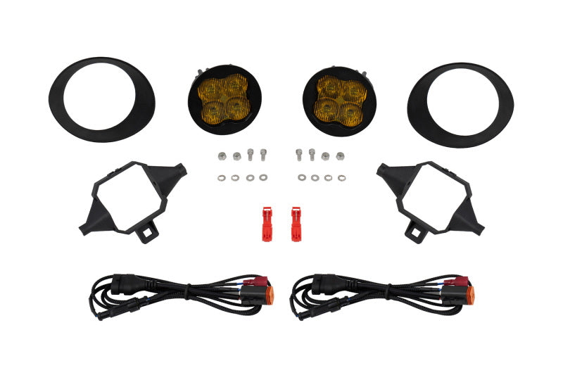Diode Dynamics SS3 Yellow SAE Sport Type TS Fog Light Kit - Multiple Fitments