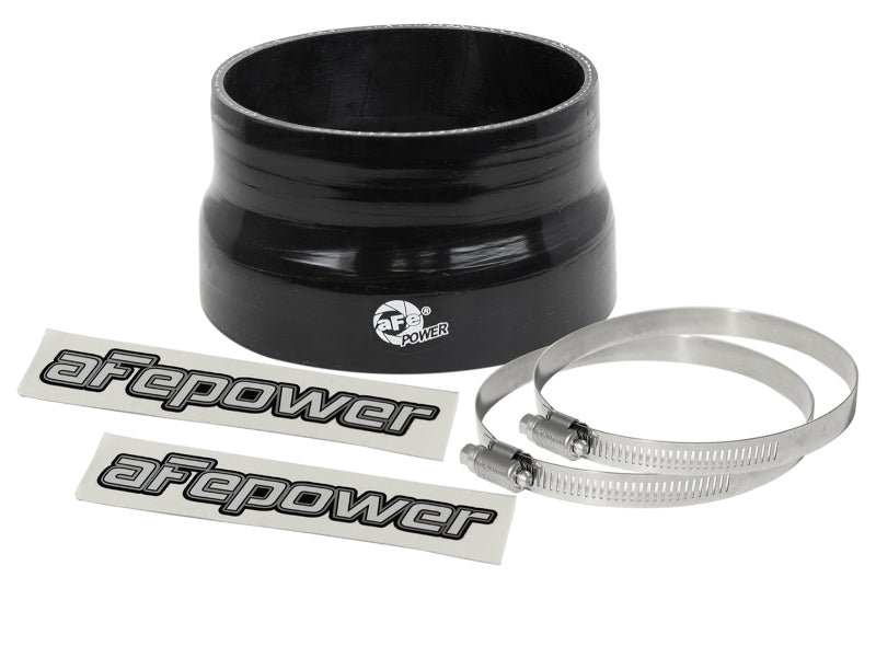 afe Magnum FORCE Intake Coupling Kit (4-1/4 IN ID to 3-3/4 IN ID x 2-1/4 IN L) Black Straight Coupler - Universal