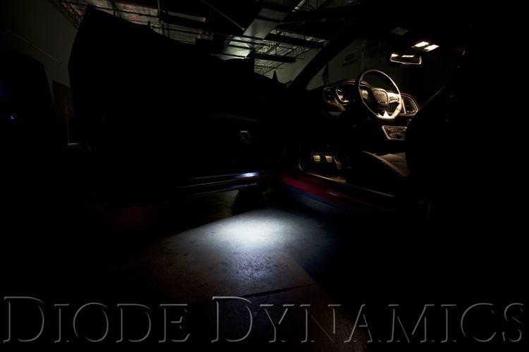 Diode Dynamics HP5 Red Door Light LEDs (Pair) - Dodge Challenger 2015-2023