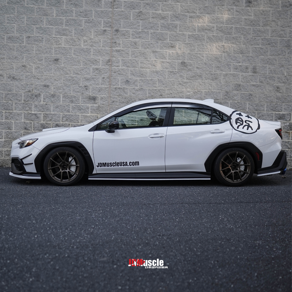 JDMuscle Paint Matched V1 Rain Guards / Window Visors - Subaru WRX 2022-2025