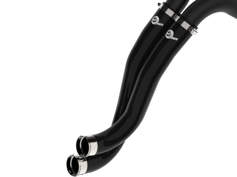 aFe BladeRunner 2-1/4in Aluminum Hot Charge Pipe Black - Ford Bronco Raptor 2022-2025 / Ranger Raptor 2024-2025