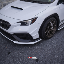 Load image into Gallery viewer, JDMuscle Canards V1 [ABS / Paint Matched / Gloss Black] - Subaru WRX 2022-2025