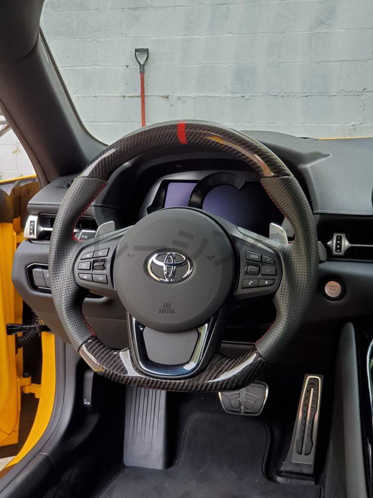 Racing Art Carbon Fiber Steering Wheel - Toyota Supra MKV 2020+