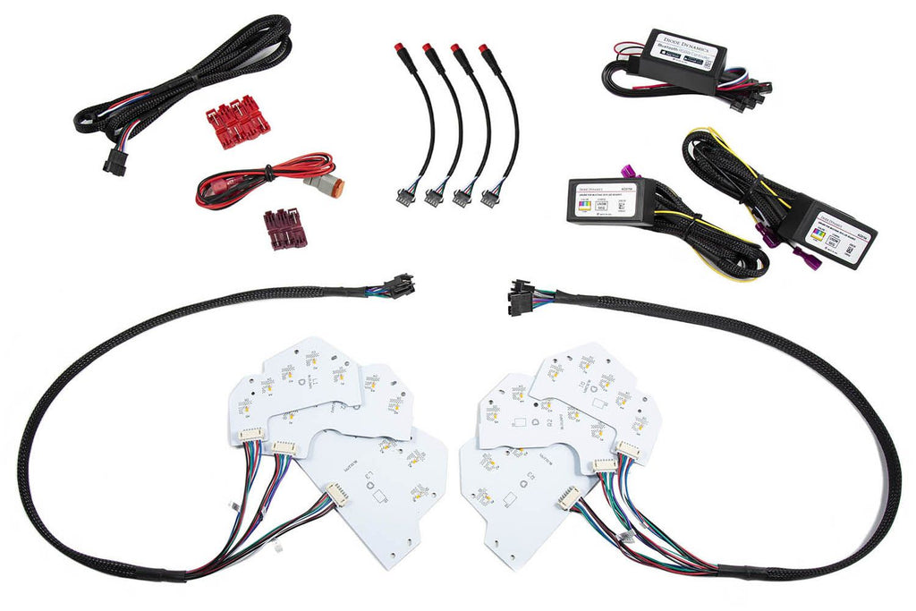 Diode Dynamics RGBWA™ DRL LED Boards - Ford Mustang 2018-2023 (USDM)