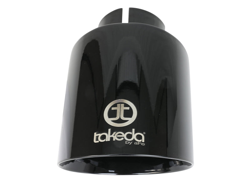aFe Takeda 2-1/2" 304 Stainless Steel Black Exhaust Tip - Universal