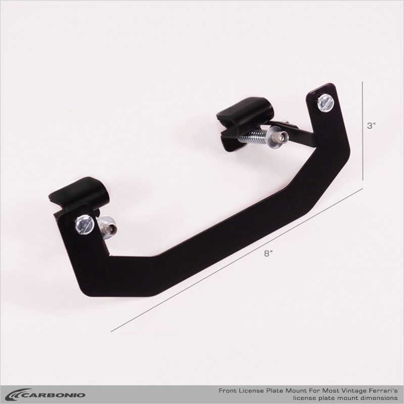 Carbonio No-Drill Front License Plate Mount - Ferrari Models (Egg Crate Grille) 1990-2012
