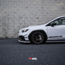 Load image into Gallery viewer, JDMuscle Canards V1 [ABS / Paint Matched / Gloss Black] - Subaru WRX 2022-2025