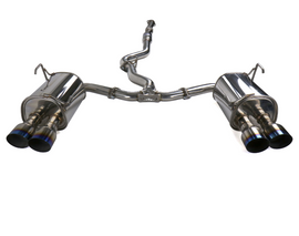 Invidia Q300 Single Layer Titanium Burnt Quad Tip Cat-back Exhaust - Subaru WRX 2022+ (VB)