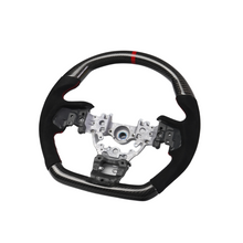 Load image into Gallery viewer, Racing Art Carbon Fiber Steering Wheel (Leather / Suede) - Subaru WRX 2022-2025