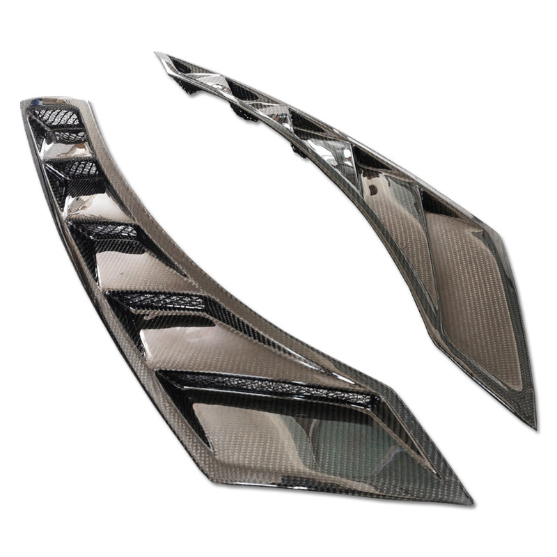 JDMuscle NSM Style Carbon Fiber Fender Ducts - Nissan GT-R 2009-2024