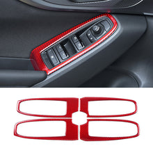 Load image into Gallery viewer, JDMuscle P&amp;S Series Carbon Fiber Window Switch Trim Covers 4 PC - Subaru WRX 2022-2025