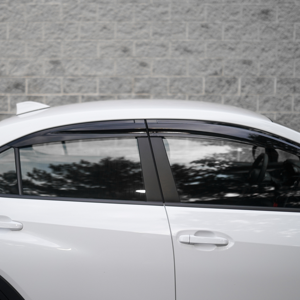 JDMuscle V1 Rain Guards / Window Visors [Acrylic/Carbon Fiber] - Subaru WRX 2022-2025